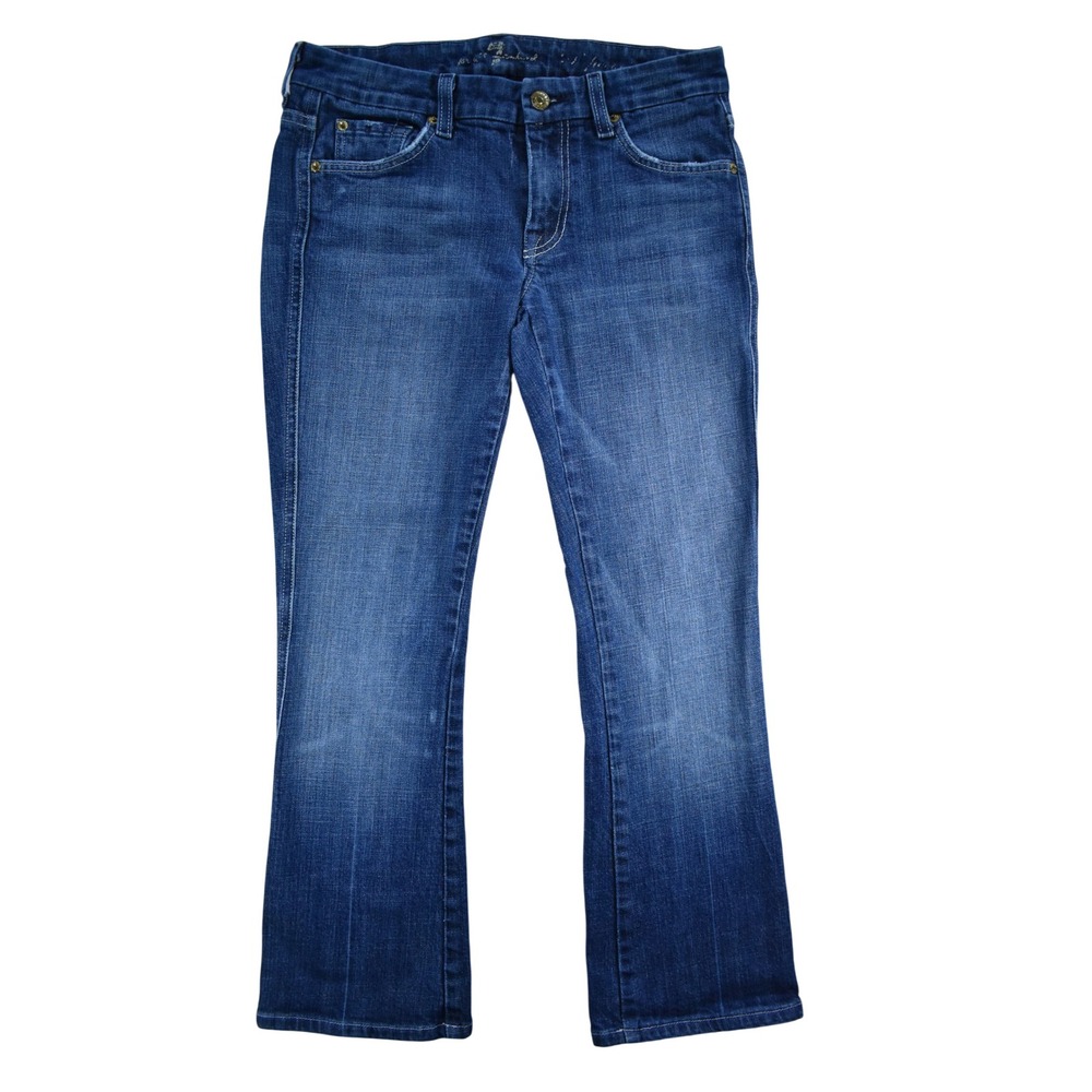 7 For All Mankind A-Pocket Bootcut Jeans Blue Medium Wash U130055U-055U Size 27